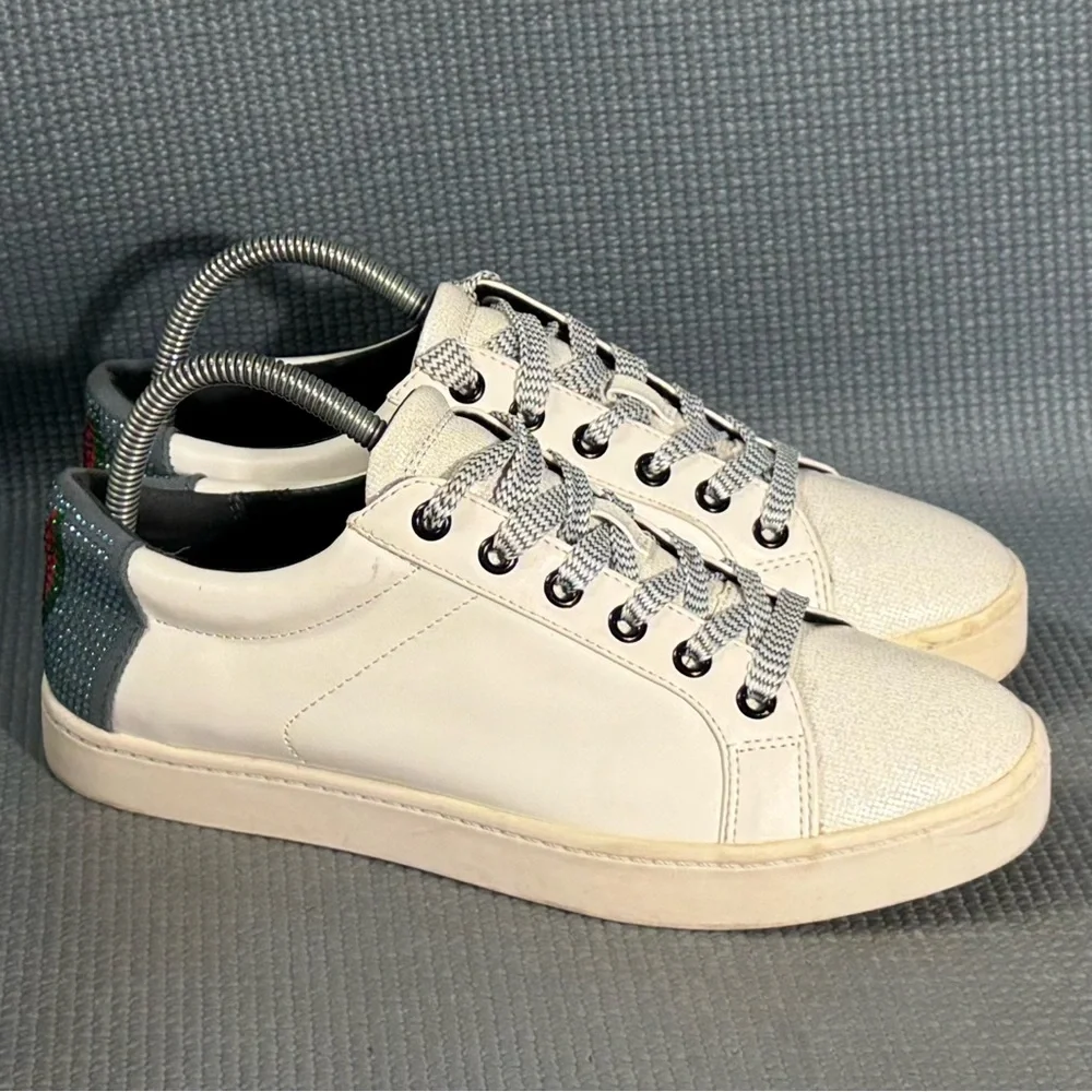 Circus by Sam‎ Edelman Sequin Watermelon White Sneakers Women’s Size 8.5